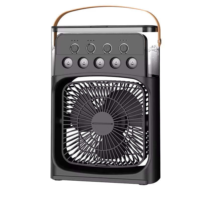 Ar Condicionado Portátil Com Luzes Noturnas LED, 3 Em 1 Ventilador, Pequeno Refrigerador De Ar, Umidificador, Casa Fãs, Dropship