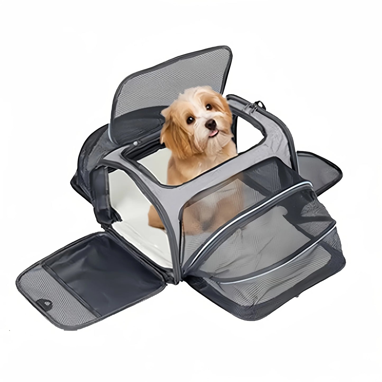 Pet Carrier Bag Foldable Small Dog Charter Carrying Cat Out Bag Expansion Pet Bag Mesh Breathable Expansion Foldable Handheld C