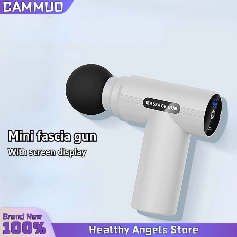 Fascial Massage Gun Electric Percussion Pistol Massager Body Neck Back Deep Tissue Muscle Relaxation Fitness Tool for Shoulder