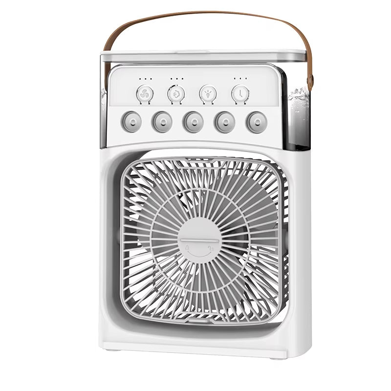 Ar Condicionado Portátil Com Luzes Noturnas LED, 3 Em 1 Ventilador, Pequeno Refrigerador De Ar, Umidificador, Casa Fãs, Dropship