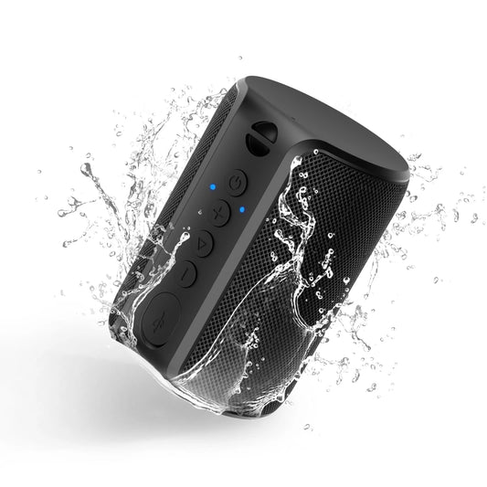 Portable Bluetooth Speaker, IPX7 Waterproof Wireless Speaker with Bluetooth 5.0, TWS Mini Speaker for Outdoor/Party/Beach/Travel/Gifts, Black
