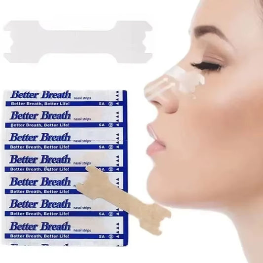 5/20/50/100Pcs Breathing Nasal Strips Right Way Stop Snoring anti Snoring Strips Easier Better Breathe Health Care Sleeping Well