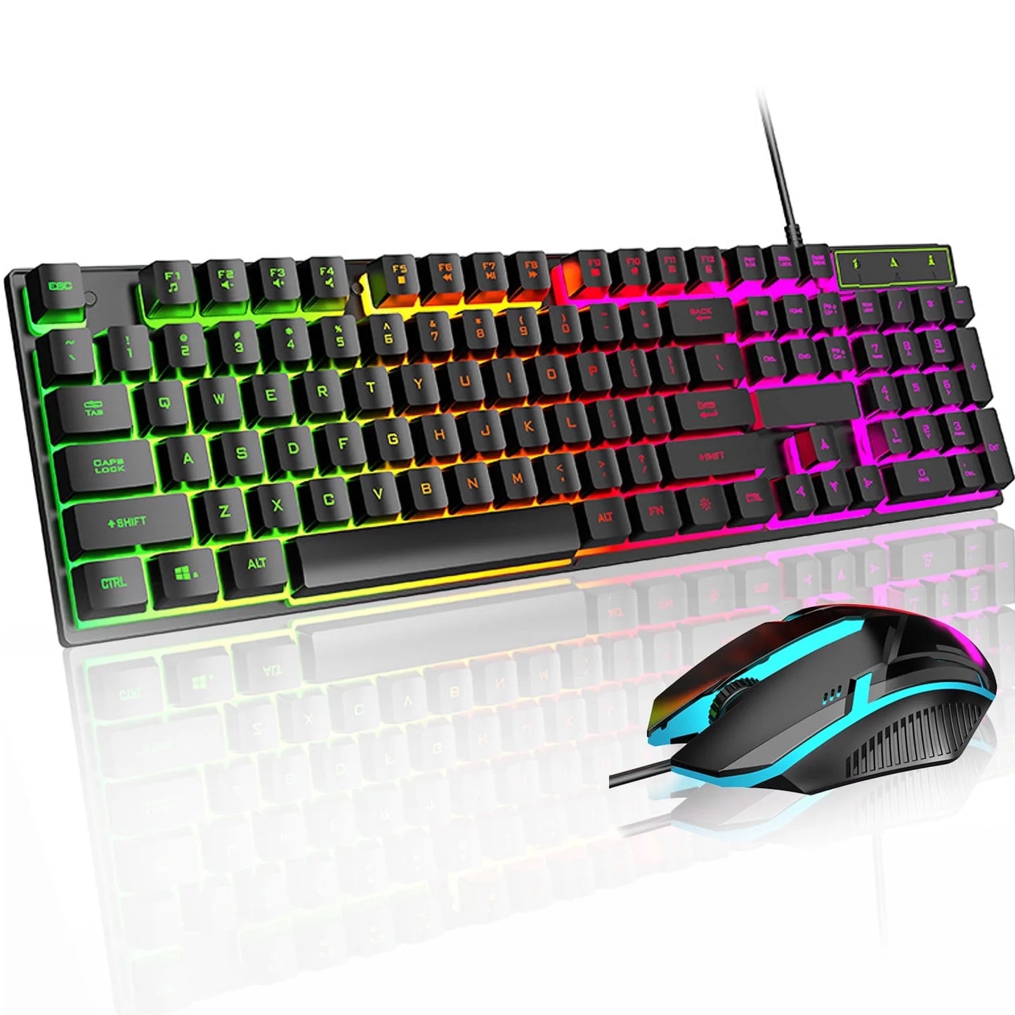 Wired Gaming Keyboard with RGB Backlight, Black