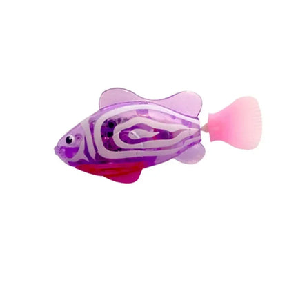 Cat Toy LED Inductive Interactive Swimming Robot Fish Toys Glowing Electric Fishs Stimulate Kitten Hunting Instinct Pet Products